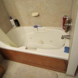 Indian Trail Master Bathroom Built in Tub Before 4